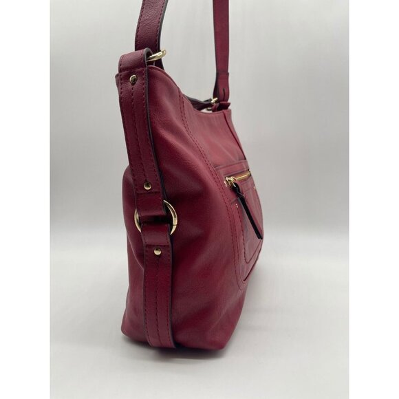 INC INT. CONCEPTS Riverton faux-leather medium women's hobo shoulder bag -Red - Picture 4 of 10